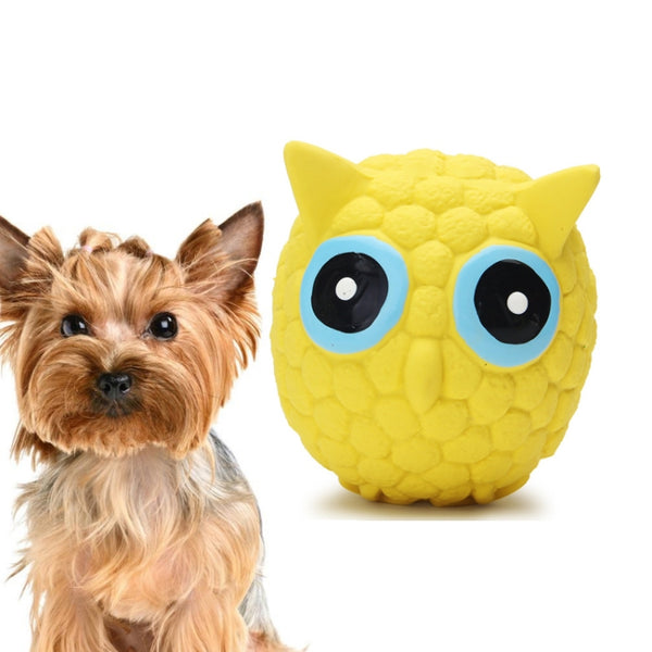 Wear-Resistant Bite Pet Toy Latex Sounding Dog Toy, Small Owl, Large Owl, Small Hedgehog, Large Hedgehog, Large Pig