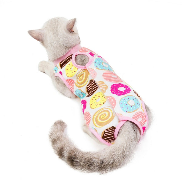 Female Cat Breathable And Anti-Licking Sterilization Clothing, S, M, L, XL