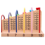 Wooden Children Bead Calculation Frame Multi-Function Early Education Teaching Aids Mathematical Addition And Subtraction Learning Toys, Bead Calculation Frame