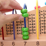 Wooden Children Bead Calculation Frame Multi-Function Early Education Teaching Aids Mathematical Addition And Subtraction Learning Toys, Bead Calculation Frame