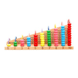 Wooden Children Bead Calculation Frame Multi-Function Early Education Teaching Aids Mathematical Addition And Subtraction Learning Toys, Bead Calculation Frame