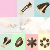 Pet Bite Resistant Toy Nylon Cowhide Molar Teeth Eating Play Bone Dog Toy, Small (Steak), Large (Steak), Small  (Chicken Wings), Large (Chicken Wings), Small  (Chicken Leg), Large  (Chicken Leg), Small (Ring), Large  (Ring), Small (UFO), Large (UFO)