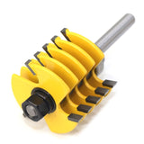 Woodworking Tenon Milling Cutter 8-Handle Jigsaw Finger Joint Cutter, Tenon Milling Cutter