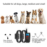 PaiPaitek PD526V-2 1 In 2 100-Speed Sound Vibration Remote Control Training Dog Device Anti-Barking Device Electronic Remote Control Collar, PD526V-2