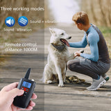 PaiPaitek PD526V-2 1 In 2 100-Speed Sound Vibration Remote Control Training Dog Device Anti-Barking Device Electronic Remote Control Collar, PD526V-2