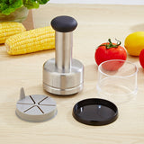 Stainless Steel Vegetable Cutter Kitchen Gadgets Onion Press Garlic Press