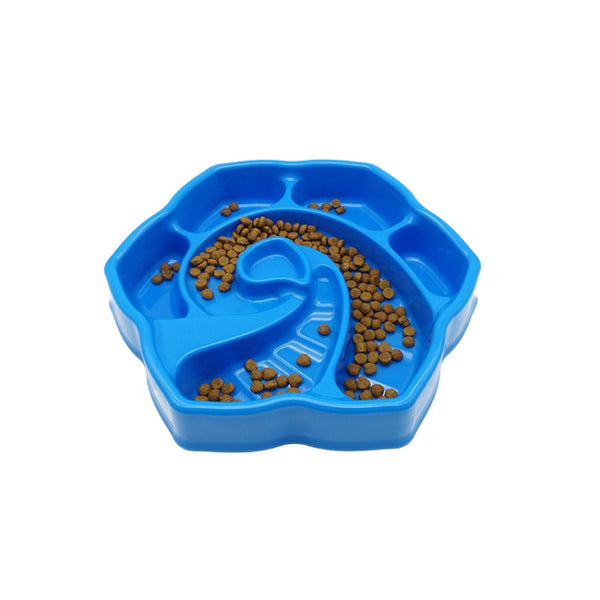 Pet Conch-Shaped Slow Food Bowl Choking-Proof Food Box For Dogs & Cats Random Colour Delivery, Choking-Proof Food Box