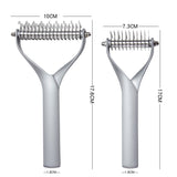 Pet Comb Zinc Alloy Double-Sided Cat Dog Cleaning Beauty Hair Removal Comb, Zinc Alloy Silver Small, Zinc Alloy Silver Large, Zinc Alloy Black Small, Zinc Alloy Black Large