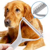 Pet Comb Zinc Alloy Double-Sided Cat Dog Cleaning Beauty Hair Removal Comb, Zinc Alloy Silver Small, Zinc Alloy Silver Large, Zinc Alloy Black Small, Zinc Alloy Black Large