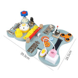 ZW-88 Children Montessori Mechanism Game Board Unlocking Busy Block Toy, Style:, Bear, Foldable