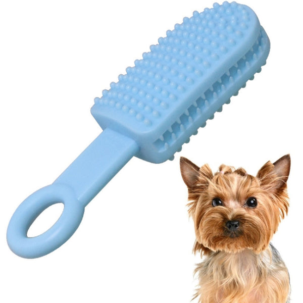 TPR Dog Toy Molar Stick Bite-Resistant Cleaning Teeth Dog Chewing Interactive Anti-Boring Toy, Blue, Pink, Green