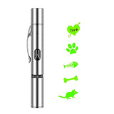 Rechargeable Projection Funny Cat Flashlight Multi-Pattern Pet Toy Stainless Steel Flashlight, Projection Funny Pet Toy, Projection Funny Cat Flashlight