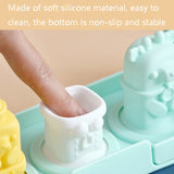 Silicone Cartoon Ice Cream Mold With Cover Easy Demoulding Home-Made Popsicle Mould, Random Color Delivery, Ice Cream Mold