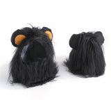 Pet Dog Cat Imitation Lion Headgear Headdress Wig Hat, S, M, L