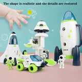 Simulation Sound And Light DIY Assembled Aviation Model Science And Education Toys, Return Cabin, Space Truck, Shuttle, Space Station, Rocket