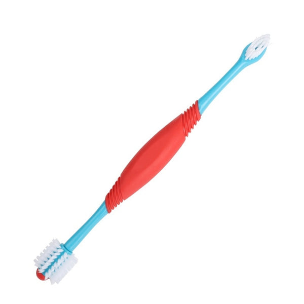 Pet Double-Head Toothbrush Pet Oral Cleaning Products, Double-Head Toothbrush