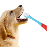 Pet Double-Head Toothbrush Pet Oral Cleaning Products, Double-Head Toothbrush