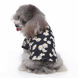 Pet Beach Shirt Dog Print Spring And Summer Clothes, S, M