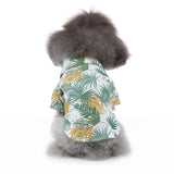 Pet Beach Shirt Dog Print Spring And Summer Clothes, S, M