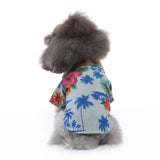 Pet Beach Shirt Dog Print Spring And Summer Clothes, S, M