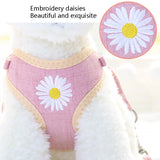 ZiChen Plain Embroidery Dog ??Traction Rope Pet Chest Strap, Size:, S, M