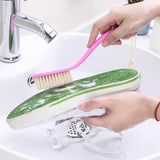 Plastic Long Handle Shoes Brush Multi-Purpose Practical Cleaning Brush Soft Hair Strap Rope Clothing Brush, Color Random Delivery, 10 PCS Cleaning Brush