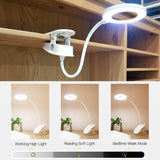 YAGE YG-8102 2W 18LEDs Touch Switch 3-Level Dimming Clip Desk Lamp Eye Protection LED Light