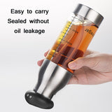 Stainless Steel Push-Type Oil Spray Bottle Barbecue Oil And Vinegar Sprayer, Push-Type Oil Spray Bottle