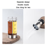 Stainless Steel Push-Type Oil Spray Bottle Barbecue Oil And Vinegar Sprayer, Push-Type Oil Spray Bottle