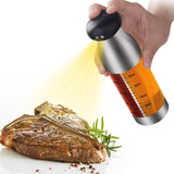 Stainless Steel Push-Type Oil Spray Bottle Barbecue Oil And Vinegar Sprayer, Push-Type Oil Spray Bottle