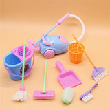 Furniture Toys Miniature House Cleaning Tool Doll House Accessories for Doll House Pretend Play Toy, 9 PCS / Set, 6 PCS / Set