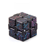 3 PCS Unlimited Magics Cube Colorful UV Printing Pocket Magic Cube Variety Folding Fingertip Magic Cube Decompression Toy, No.168-8-31 Hallowe Purple, No.168-8-32 Hallowe Black, No.168-8-33 White Skull, NO.168-8-34 Yellow Skull, No.168-8-35 Colored Cracks