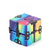 3 PCS Unlimited Magics Cube Colorful UV Printing Pocket Magic Cube Variety Folding Fingertip Magic Cube Decompression Toy, No.168-8-31 Hallowe Purple, No.168-8-32 Hallowe Black, No.168-8-33 White Skull, NO.168-8-34 Yellow Skull, No.168-8-35 Colored Cracks