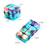 3 PCS Unlimited Magics Cube Colorful UV Printing Pocket Magic Cube Variety Folding Fingertip Magic Cube Decompression Toy, No.168-8-31 Hallowe Purple, No.168-8-32 Hallowe Black, No.168-8-33 White Skull, NO.168-8-34 Yellow Skull, No.168-8-35 Colored Cracks