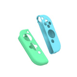 IINE Gamepad Silicone Flat Protective Sleeve Handle Split Silicone Case For Nintendo Switch Joy-Con, Blue Green-l445, Red Blue-L444, Double Red-L482, Red Blue-L501, Black-L495