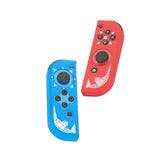 IINE Gamepad Silicone Flat Protective Sleeve Handle Split Silicone Case For Nintendo Switch Joy-Con, Blue Green-l445, Red Blue-L444, Double Red-L482, Red Blue-L501, Black-L495