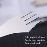 Stainless Steel Western Tableware Creative 3 In 1 Spoon Forked Tableware