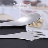 Stainless Steel Western Tableware Creative 3 In 1 Spoon Forked Tableware