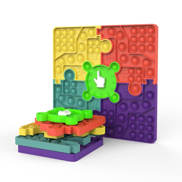 Silicone Desktop Puzzle Decompression Toy, Specification:, Chessboard, ChessBoard Upgrade