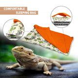 Gecko Lizard Reptile Sleeping Bag With Pillow Hamster Pet Sleeping Bag