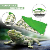 Gecko Lizard Reptile Sleeping Bag With Pillow Hamster Pet Sleeping Bag