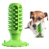 Suction Cup Sounding Dog Toy Bite Resistant Molar Stick Dog Toothbrush Pet Supplies, Lake Blue, Green, Yellow