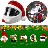 Motorcycle Helmet Christmas Hat Outdoor Crazy Funny Santa Helmet Cover, Helmet Christmas Hat