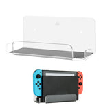 Game Console Wall Storage Bracket Game Console Accessories Storage Rack For Nintendo Switch, Acrylic Black, Acrylic Transparent