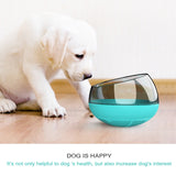 GW-02 Slow Food Dog Bowl Anti-Choking Tumbler Toy, Lake Blue, Yellow, Emerald