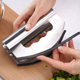 Stainless Steel Double-Head Cutter Vegetable Cheese Chopper, Double-Head Cutter