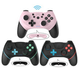 Wireless Bluetooth Gamepad With Macro Programming For Switch Pro, Pink, Left Blue Right Red, Left Blue Right Green, Black Left Red