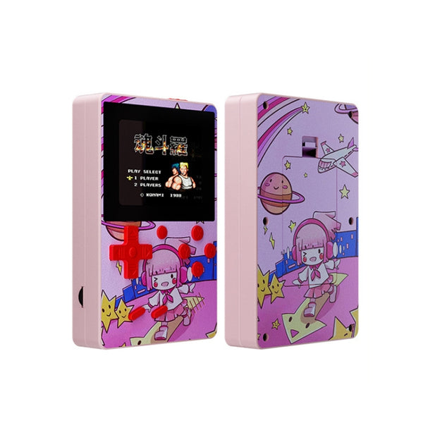 X50 500 in 1 2.8 Inch Kids Macaron Handheld Game Console, Style: Singles, Singles, Singles (Blue), Singles (Green), Singles (Purple), Doubles, Double (Blue), Doubles (Green), Doubles (Purple)