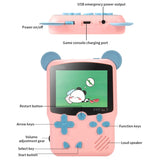 I50 999 in 1 Children Cat Ears Handheld Game Console, Style:, Doubles (Orange), Doubles (Pink), Doubles (Black), Doubles (Red), Doubles (Blue), Doubles (Yellow), Singles (Orange), Singles (Pink), Singles (Black), Singles (Red), Singles (Blue)