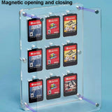 Transparent Crystal Magnetic Game Card Storage Box For Switch, 9 Grid, 14 Grid, 27 Grid